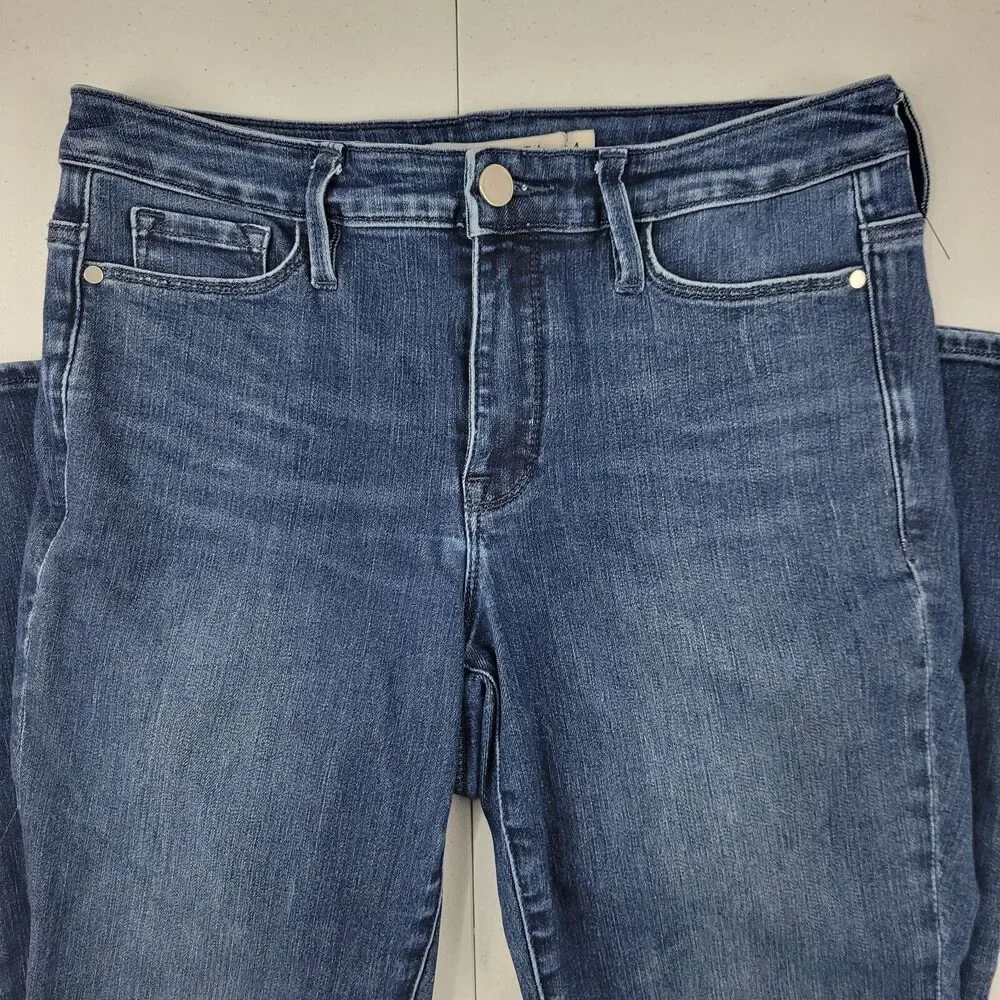 Athleta slim skinny jeans 4 womens 2625 blue denim‎ 30x29 sculptek
